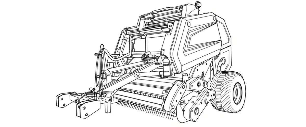 straw-baler-9YG-1.25Round baler-for-draft