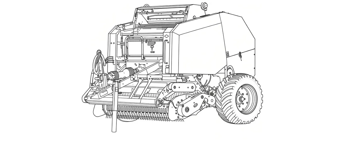 straw-baler-9YG-2.24D Round Baler-for-draft